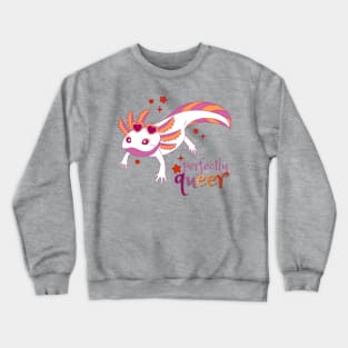 Lesbian Pride Axolotl Crewneck Sweatshirt